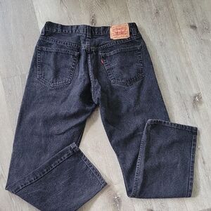 Levi's 505 Black Regular Fit 32 X 30 100% Cotton